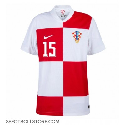 Kroatien Mario Pasalic #15 Replika Hemmatröja EM 2024 Kortärmad Kroatien Mario Pasalic #15 Replika Hemmatröja EM 2024 Kortärmad